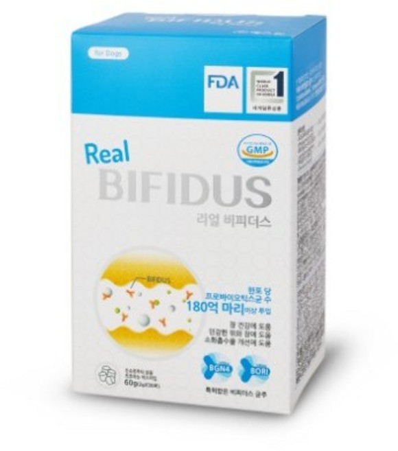 리얼비피더스 강아지 영양제, 30회분, 장건강/유산균, 1개