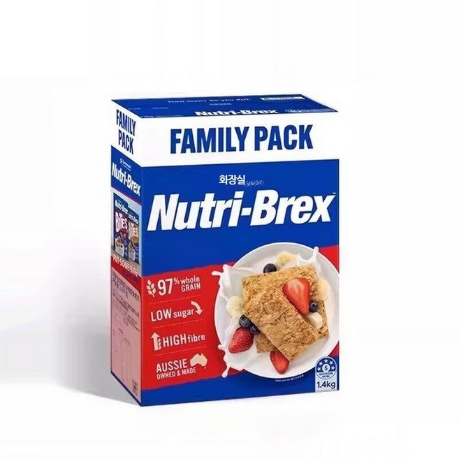 호주 크리스피 저지방 오트밀 시리얼 뉴트리 브렉스 1.4kg 1개