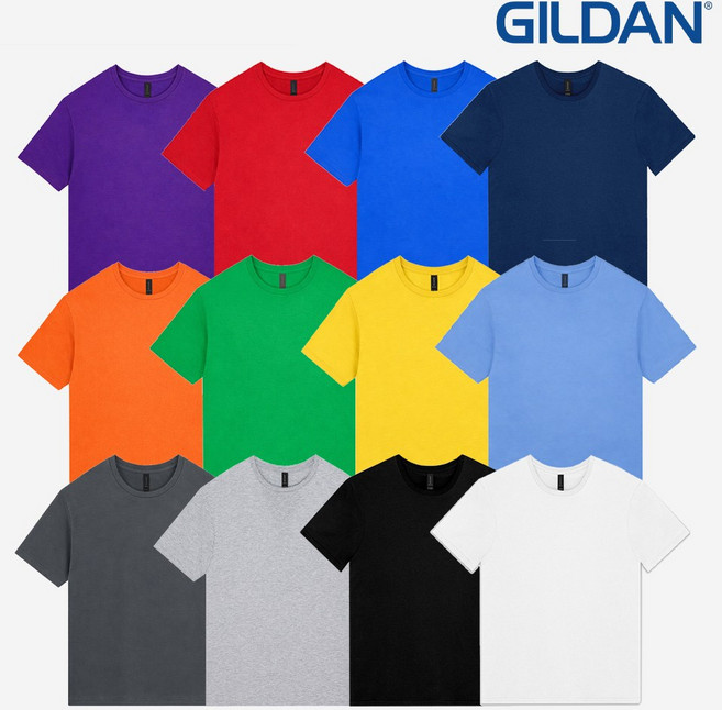 길단100%코튼 아시안핏 30수 무지 반팔티 12color