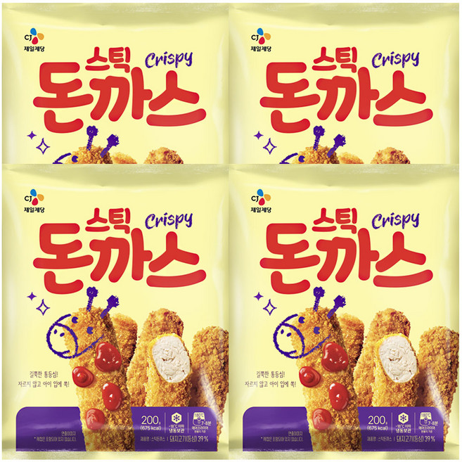 CJ 스틱돈까스, 4개, 200g