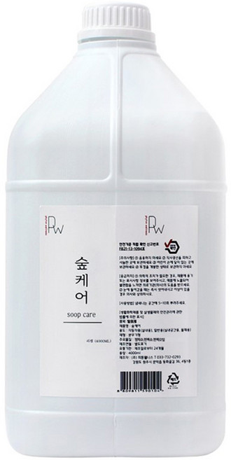 숲케어 편백수 피톤치드 탈취제 리필, 4L, 1개