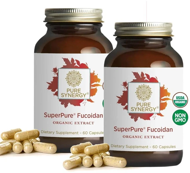 퓨어시너지 슈퍼퓨어 후코이단 추출물 캡슐 PURE SYNERGY SuperPure Fucoidan Extract, 2개, 60정 - 쿠팡