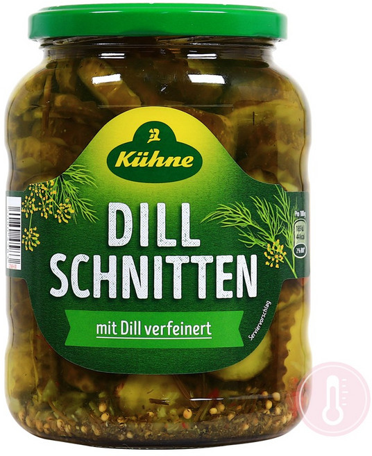 푸드올마켓_ 퀴네 딜 슈니텐(슬라이스 피클) 670g/ 딜피클, 1개, 670g