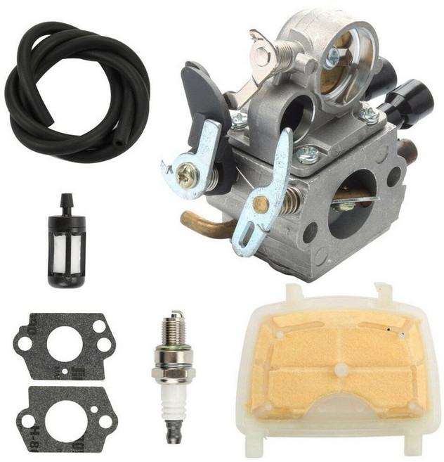STIHL MS171 MS181 MS211 ZAMA C1Q-S269 탄수화물 전기 톱 용 기화기 조정 키트, 그림과 같이 색상