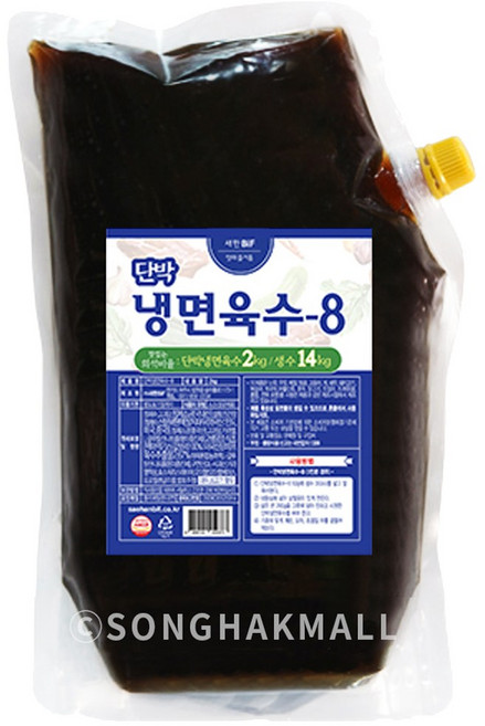 새한 단박 냉면 육수 8, 2kg, 1개