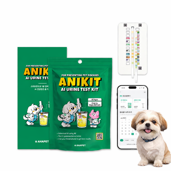 강아지 소변키트 고양이 반려동물 진단 동물 질병 신장 애완 애견, 1개
