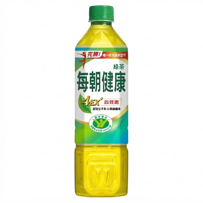 每朝健康 綠茶 無糖, 1箱, 12個裝, 900ml