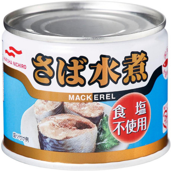 MARUHA NICHIRO 低鹽水煮鯖魚罐頭, 1個, 190g