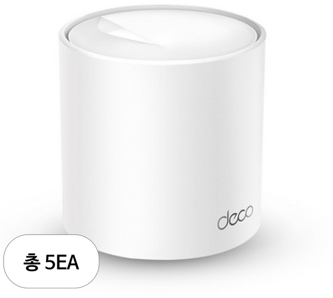 티피링크 AX1800 듀얼 밴드 통합 홈 메시 Wi-Fi 6 시스템 공유기, Deco X20, 5개