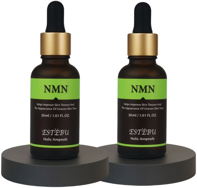에스떼뷰 눈가주름 팔자 저속노화 안티에이징 NMN 슬로우에이징 앰플 30ml, 2개, 30g - 쿠팡