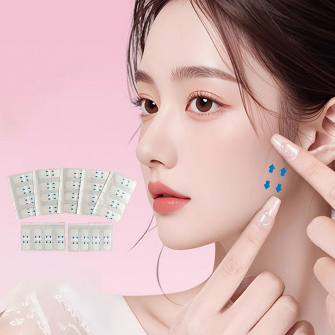 페이스 리프팅 메이커 테이프 80매 리프팅밴드 얼굴리프팅밴드 브이라인밴드 입벌림방지밴드 리프팅테이프, 1개, 80매 세트(OPP포장)