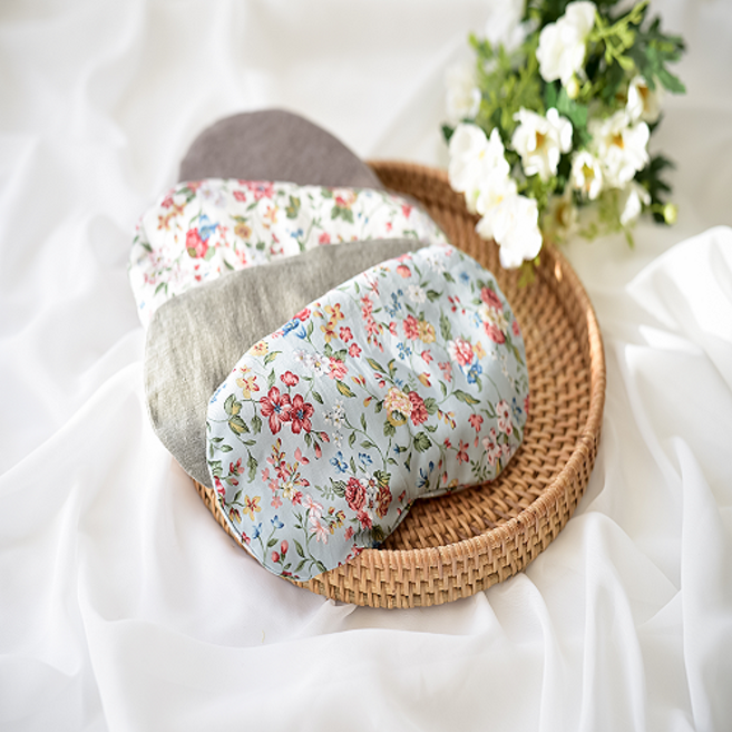 수미인 핸드메이드 팥눈찜질팩+ 순면커버(차콜네이비), 1세트