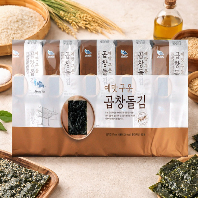 C-WEED 곱창돌김 17Gx10, 17g, 10개
