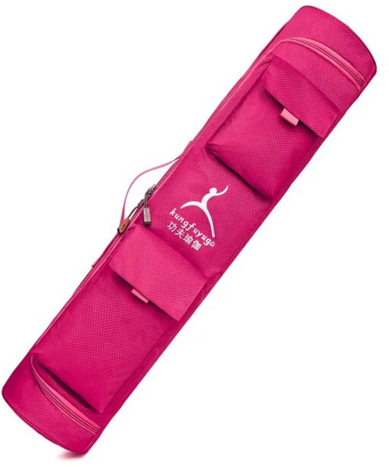 요가 가방 발레 폼롤러 방수 매트 캐리 백 스포츠 체육관 필라테스 어깨 스트랩 캐리어 백팩 패션, [04] Rose red, 1개