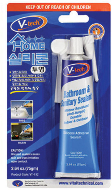 브이텍 홈 실리콘 VT-132 투명, 1개