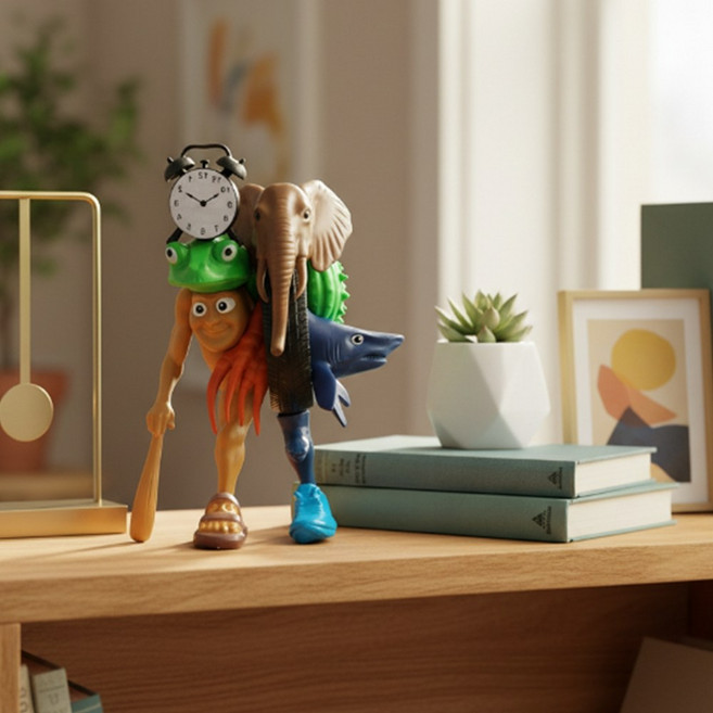 아탈리안 브레인롯 합체 캐릭터 끝판왕 퉁퉁퉁사후르 트랄랄레로 피규어, 이탈리안브레인롯합체