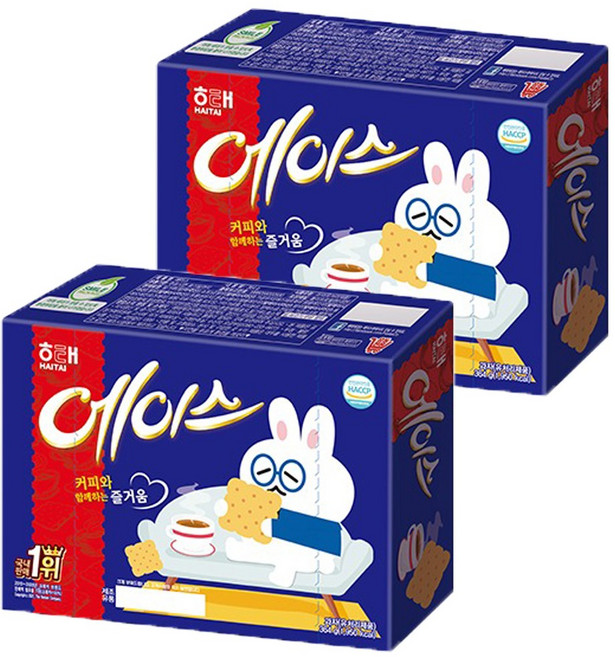 해태제과 에이스 과자, 364g, 2개