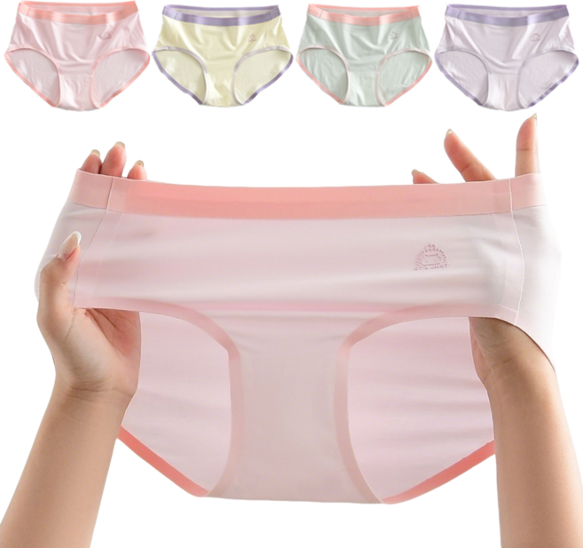얇고 부드러운 80수모달 편안한 착용감 여아삼각팬티 4장세트