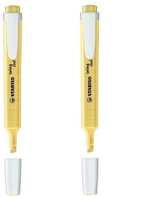 스타빌로 스윙쿨 파스텔 형광펜 + 사은품(모닝 3색), 144(밀키옐로우), 2개