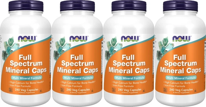 나우푸드 풀 스펙트럼 미네랄 캡스 베지캡슐, 240정, 4개 - 쿠팡