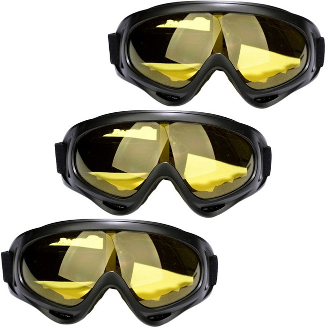 엠파이어 옐로우 스키 방풍 고글 스포츠X400 3개구성, 3개