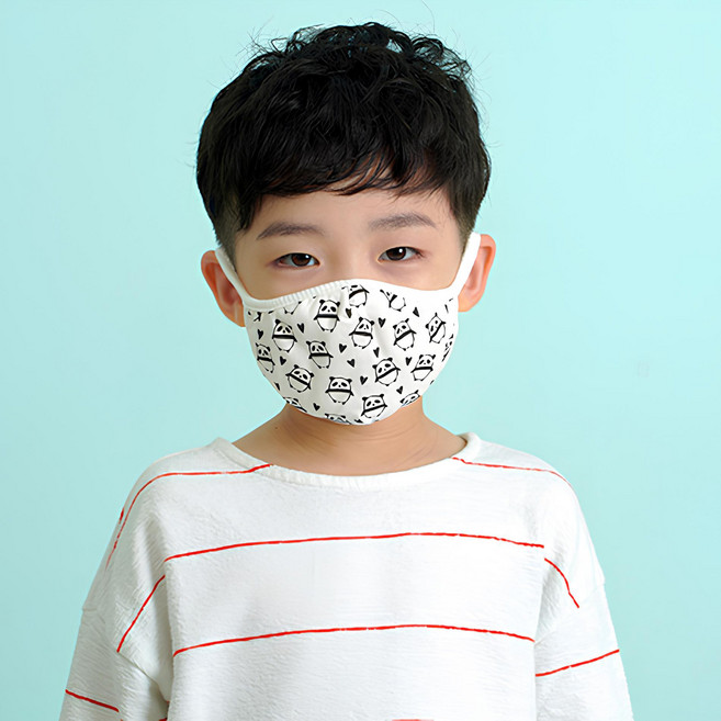 별과모래 3D 입체마스크 국산 순면 100% 겨울용 방한대 신생아 영아용, 헬로팬더, 1개, 1개입