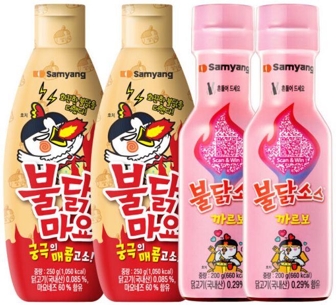 삼양 불닭마요소스 + 까르보불닭소스, 삼양 불닭마요소스 250g 2개 + 까르보불닭소스 20, 250g, 2개