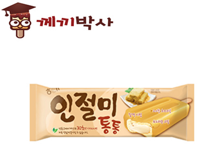 해태제과 인절미통통 바 한박스 아이스크림, 40개, 63ml