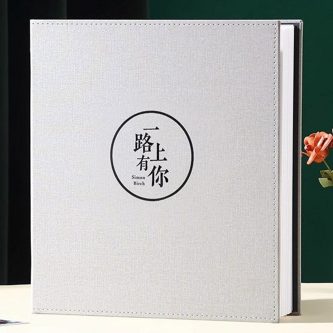 6인치 1000매 커플 가족 가족사진첩 선물 사진앨범 스크랩북 앨범 포토북 띠부띠부씰, 53 패브릭그레이일로에니가_5인 소 800장