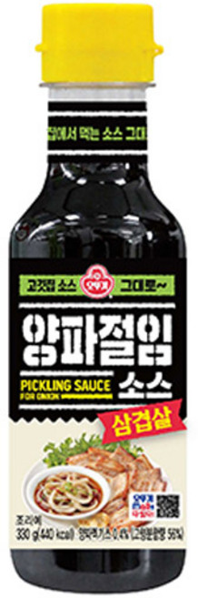 오뚜기 삼겹살양파절임소스 275g, 1개