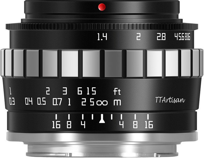 티티아티산 23mm F1.4 후지필름 X마운트 APS-C 렌즈 블랙실버