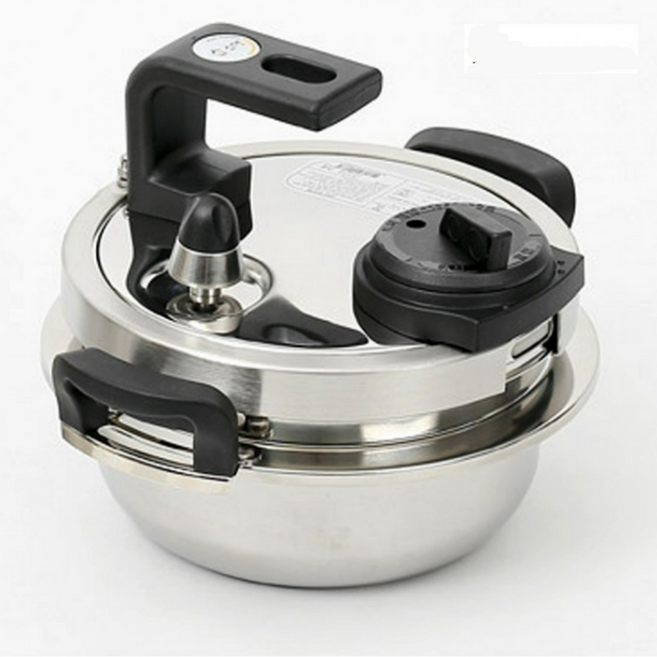 국산 1-2인용 1L 스텐 압력밥솥 인덕션 모든열원 초고압 압력밥솥 안전잠금 혼밥 자취 싱글, 1개