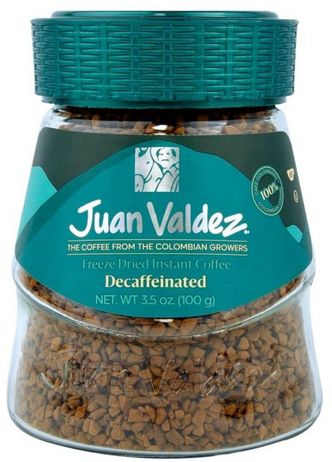 Juan Valdez 디카페인 동결 건조 커피 99.2g(3.5온스) - 프리미엄 콜롬비아 커피, 1개, 99.2g