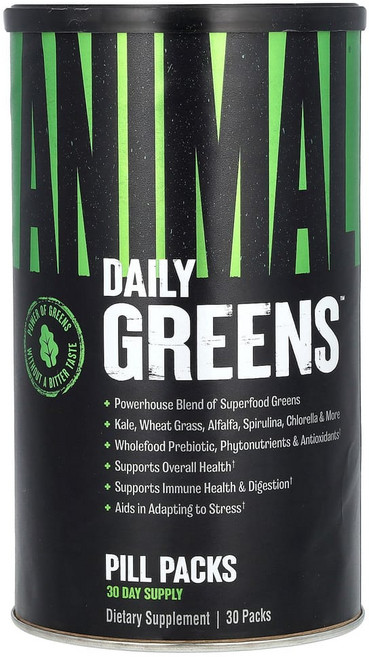 유니버셜뉴트리션 Daily Greens 알약 팩 30팩, UNN03289, 1개, 30회분