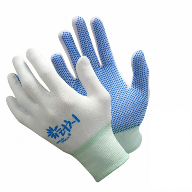 핸드맥스 터치 나일론 PVC도트 다용도 장갑 개별포장 10켤레