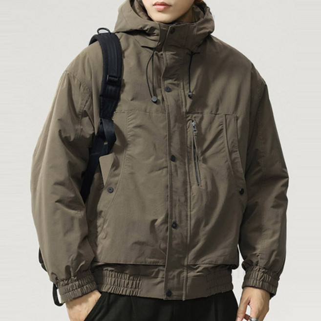 모던에프 양털 기모 숏 사파리 점퍼 (W0103)