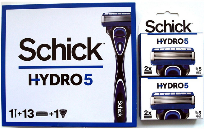 쉬크 하이드로5 기획세트 밸류팩(면도기1+면도날17입), 면도날 17입+면도기 1개, 1세트