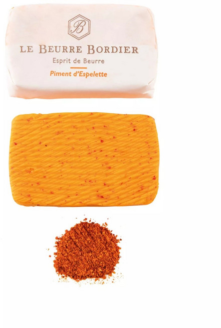 Le Beurre Bordier 보르디에 프랑스 에스펠레트 페퍼 버터 묶음세트, 2개, 125g