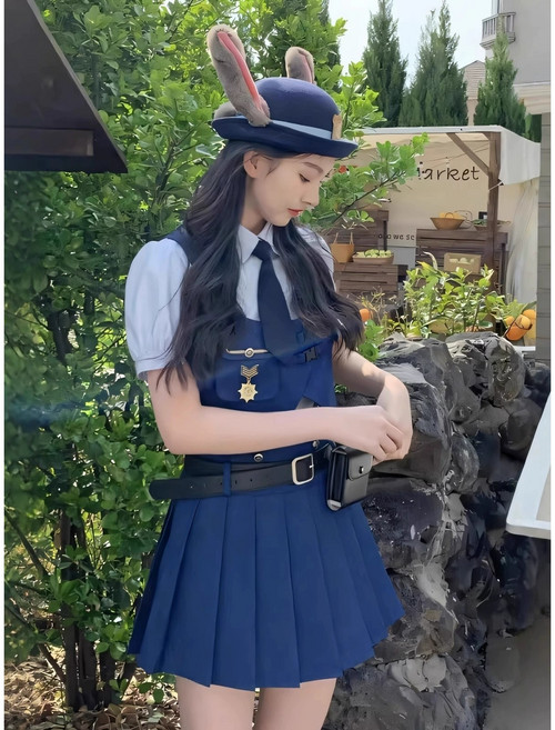 코스프레 주토피아 주디 코스튬 의상 할로윈 의상, 옵션 C, XL, 1개