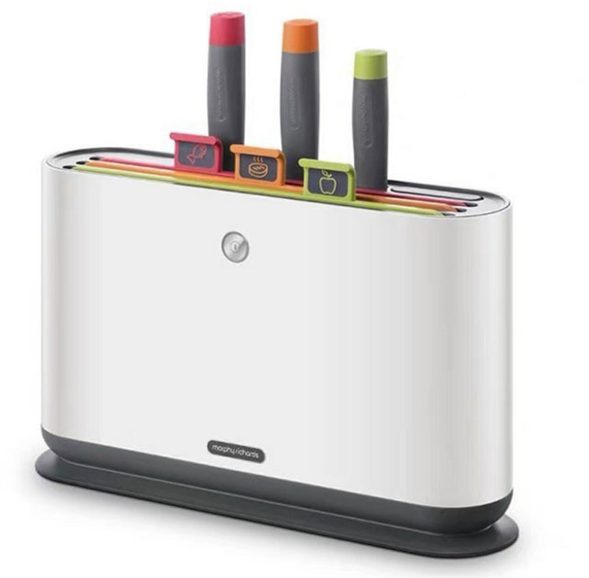 칼 소독기 건조 Morphyrichards 스마트 살균기 분류 나이프 도마 홀더 가정용 소형 UV 주방용품 세트, 01 MR1000