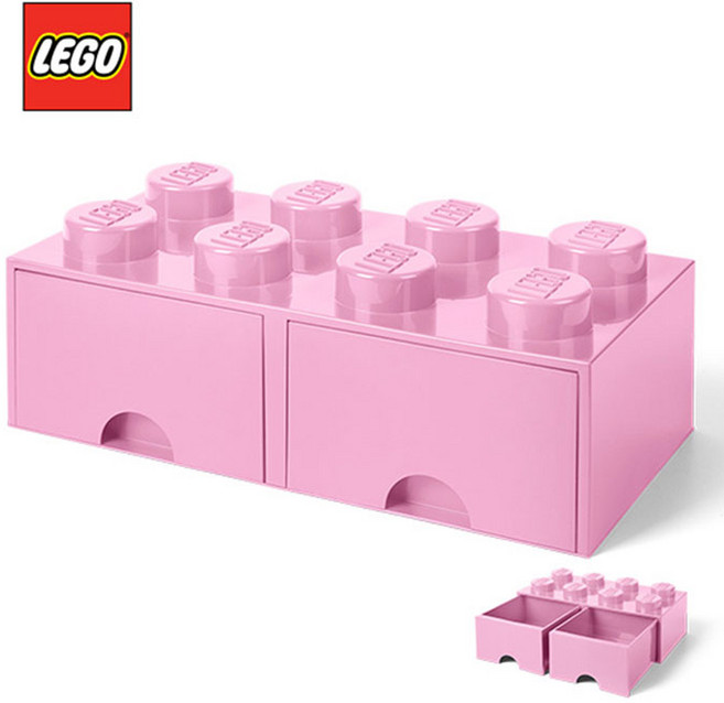 [LEGO] 레고 블럭 서랍형 정리함 8구 색상 9종 1택, 서랍형정리함 8구 1738_ 분홍, 1