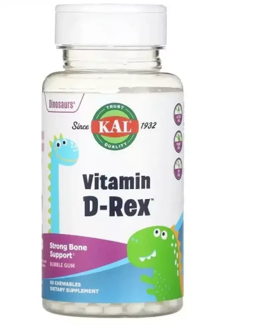 칼 다이노소어스 공룡 비타민 D 버블 껌 90정 츄러블 Dinosaurs Vitamin Rex Bubble Gum, 1개 - 쿠팡