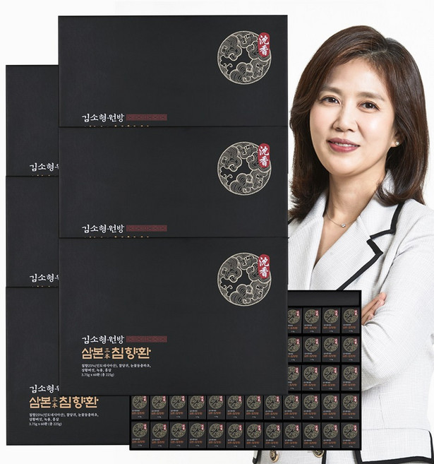 김소형원방 삼본침향환 3.75g 60환 홈쇼핑 선물, 225g, 6개