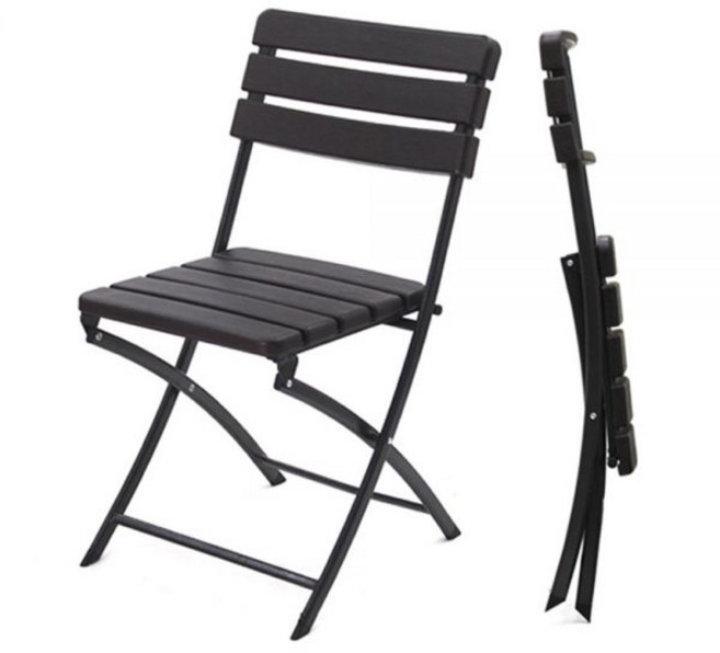 로티캠프 접이식 의자 플라스틱 간이 폴딩 접는 등받이 체어 YC-043, 1. 브로몰딩 접이식의자 다크브라운, 1개
