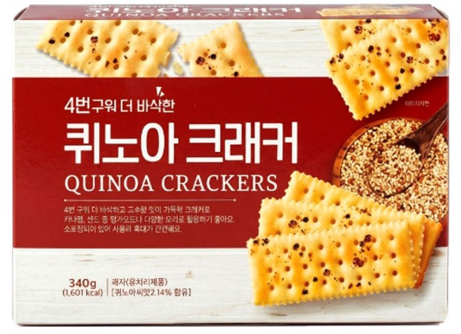 파머스팩토리 퀴노아크래커 340g, 1개