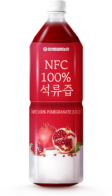 참앤들황토농원 NFC 착즙 100% 석류즙 페트, 1L, 1개