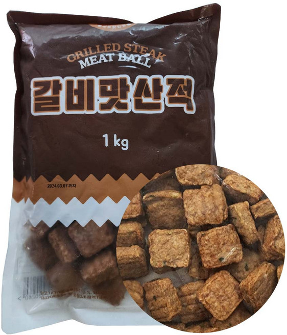 맘모스 갈비맛산적 1kg 산적구이 간식 반찬, 1개