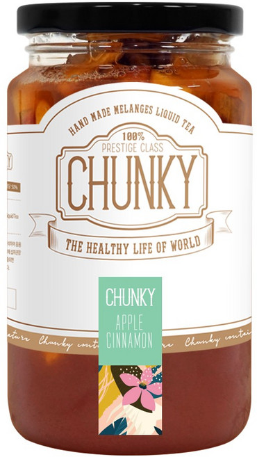 청키 애플시나몬청 사과청 수제 계파 차 과일청, 500ml, 1개입, 1개, 500ml