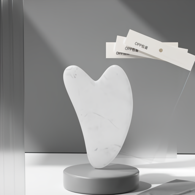 OPP 滾輪刮痧組 臉部按摩器, 1個, 白色刮痧板