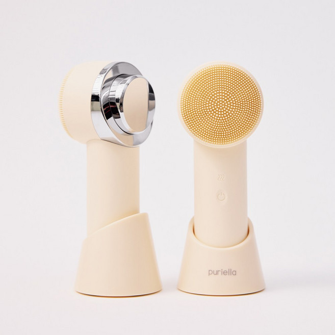 퓨리엘라 저자극 2in1 진동클렌저 클렌징디바이스, 아이보리